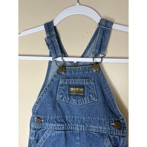 Vintage 90s Made In USA Oshkosh B'Gosh 24M Denim Overalls Vestbak